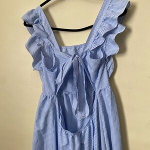 SHEIN Blue Striped Maxi Dress